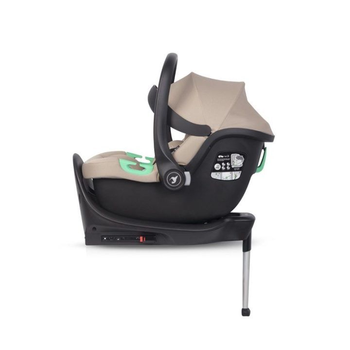 Automobilinė kėdutė su ISOFIX baze Colibro Petit Pro, karamelinė