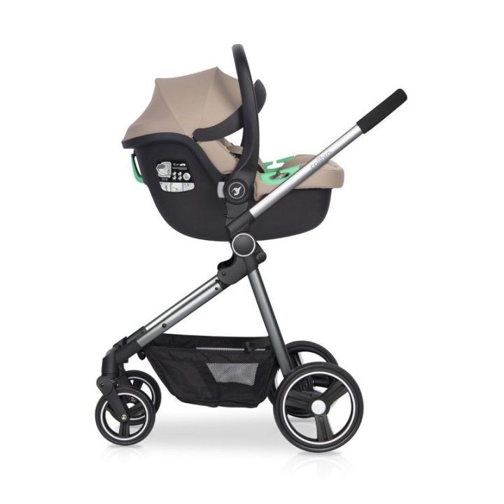 Automobilinė kėdutė su ISOFIX baze Colibro Petit Pro, karamelinė
