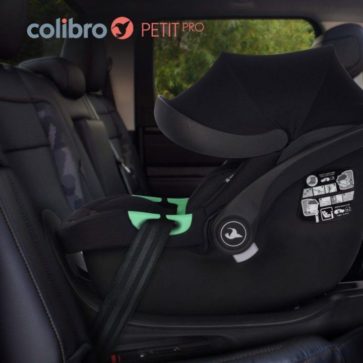 Automobilinė kėdutė su ISOFIX baze Colibro Petit Pro, juoda