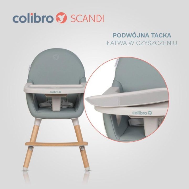 Maitinimo kėdutė 3 viename Colibro Scandi, Agava