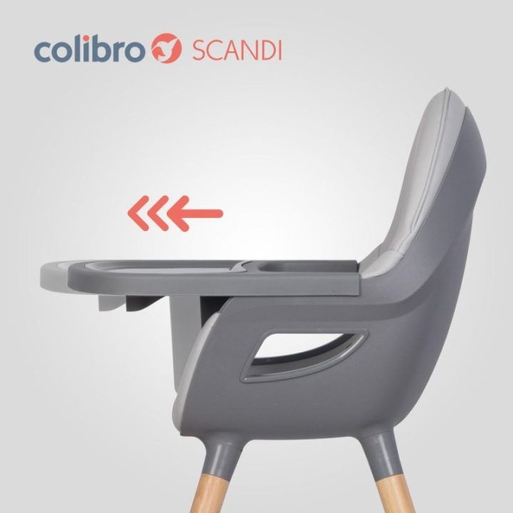 Maitinimo kėdutė 3 viename Colibro Scandi, pilka