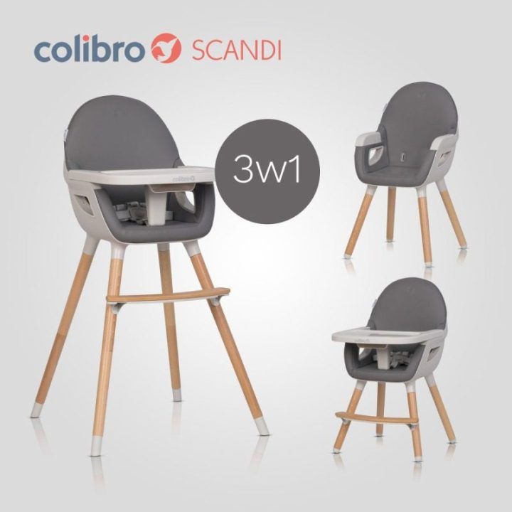 Vaikiška maitinimo kėdutė Colibro Scandi Onyx