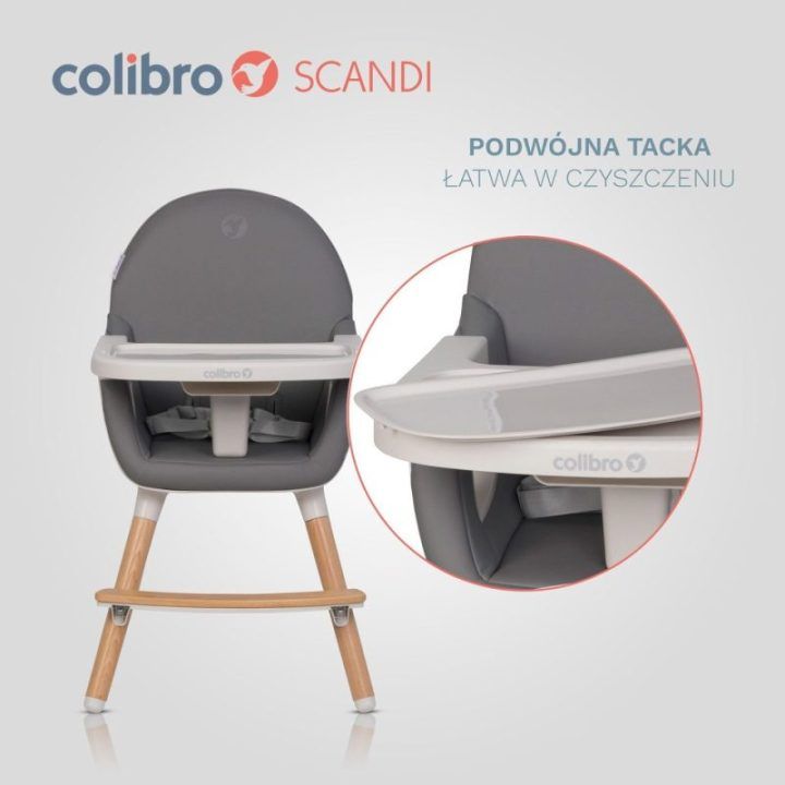 Vaikiška maitinimo kėdutė Colibro Scandi Onyx