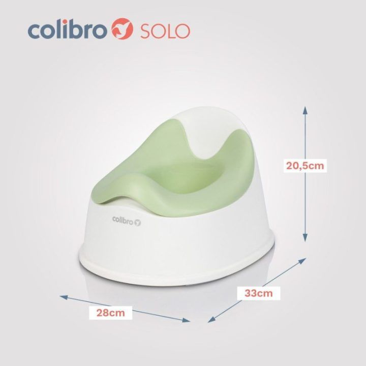 Vaikiškas naktipuodis su išimamu įdėklu Colibro Solo, žalias