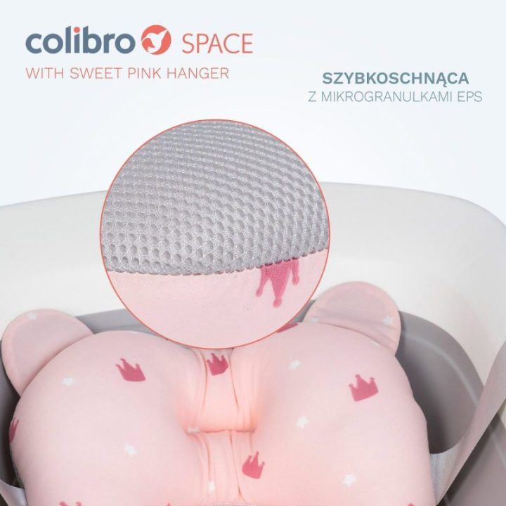 Sulankstomos vonelės ir gultuko rinkinys Colibro Space, rožinis