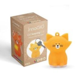 Silikoninis šviečiantis raktų pakabukas InnoGIO GIOkeyring Cat