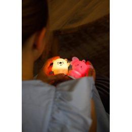 Silikoninis šviečiantis raktų pakabukas InnoGio GIOkeyring Elephant
