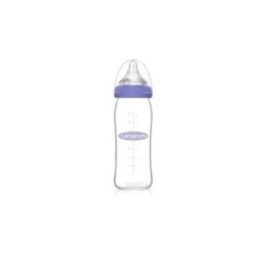 Stiklinis maitinimo buteliukas Lansinoh Natural/Wave, 240 ml