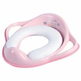Vaikiškas minkštas tualeto sėdynės adapteris Maltex Zebra, rožinis