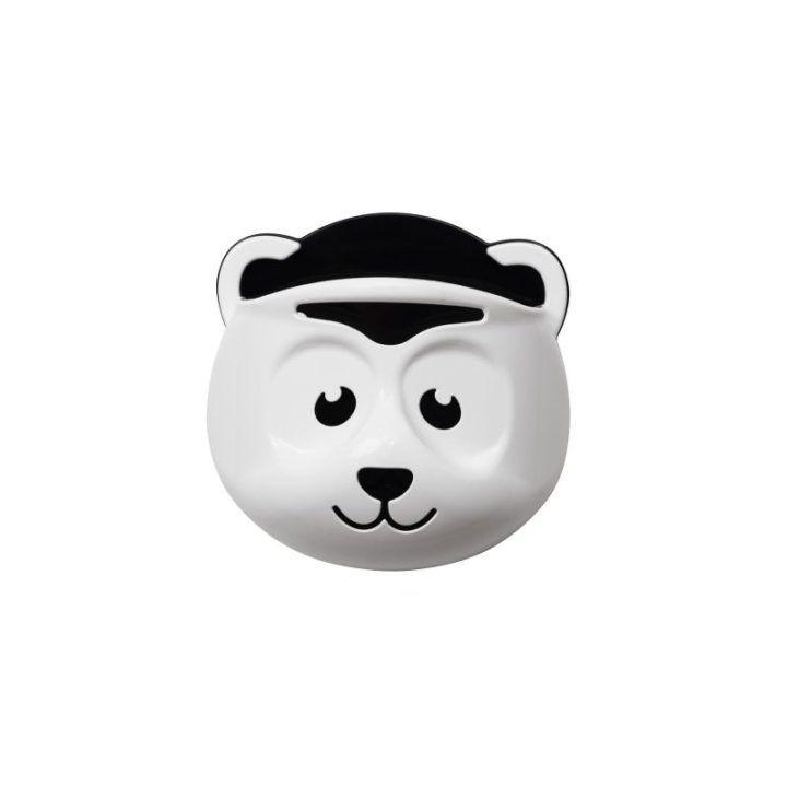 Žaislų laikymo krepšys su pandos motyvu Maltex Panda, baltas ir juodas