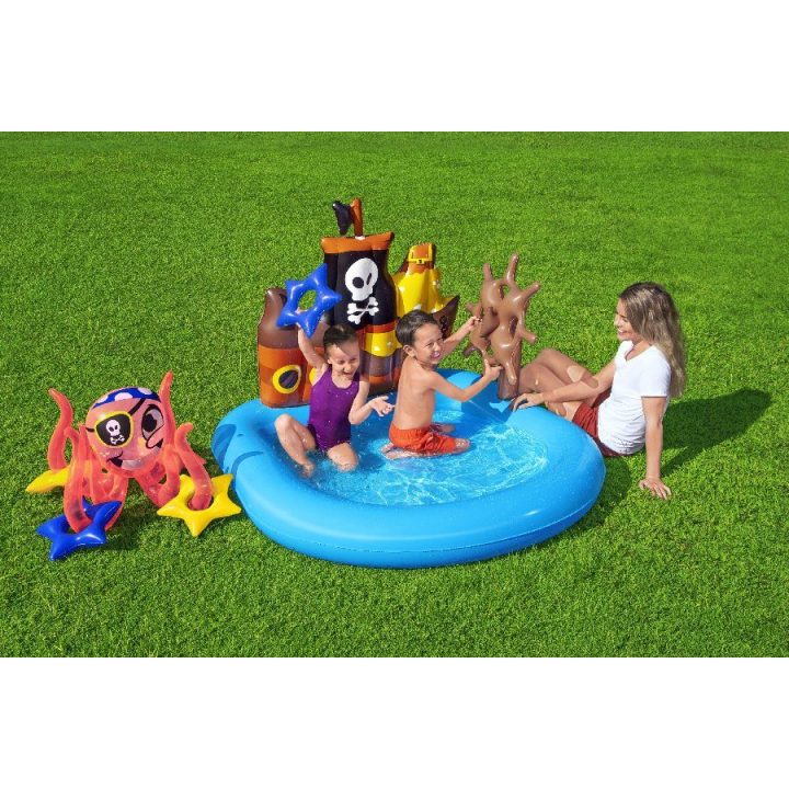 Pripučiamas piratų laivo baseinas Bestway, 140 × 130 × 104 cm