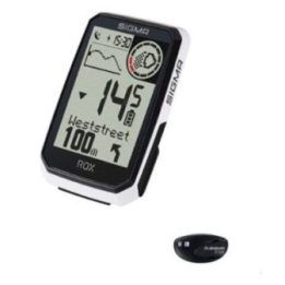 Dviračio GPS kompiuterio ir pulso matuoklio rinkinys Sigma ROX 4.0 Endurance, baltas