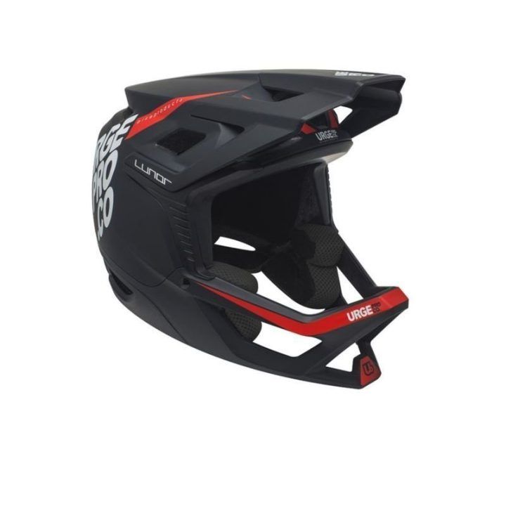 Dviračio šalmas enduro URGE Lunar, S/M dydis, juodas