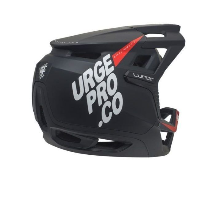 Dviračio šalmas enduro URGE Lunar, S/M dydis, juodas