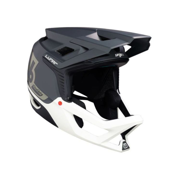 Dviračio šalmas enduro URGE Lunar, 56–58 cm, pilkai baltas