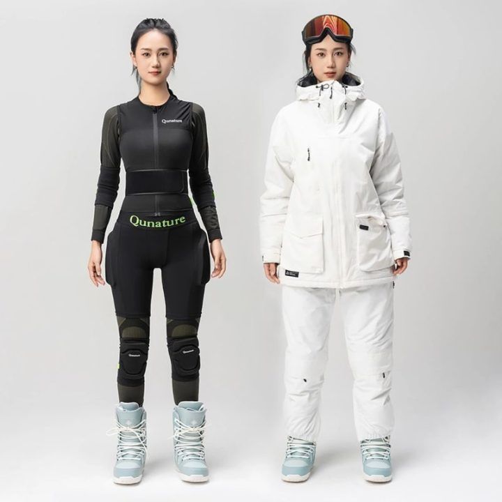 Uniseksiniai klubų apsaugos šortai Qunature Ski Basic, M dydis, juodi