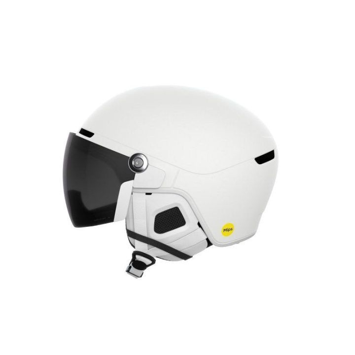 Slidinėjimo šalmas su skydeliu POC Obex Visor, baltas
