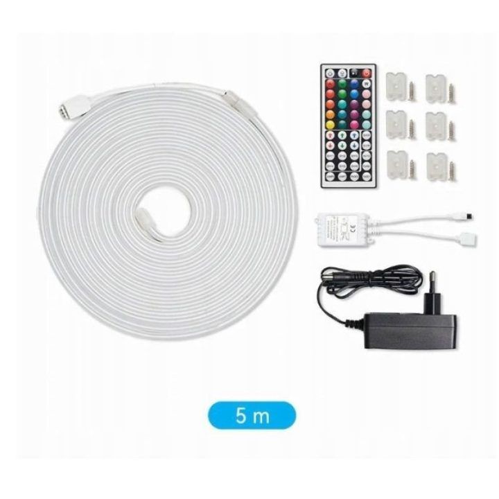 Silikoninė LED juosta Vention Silicone Neon su IR pulteliu, 5 m