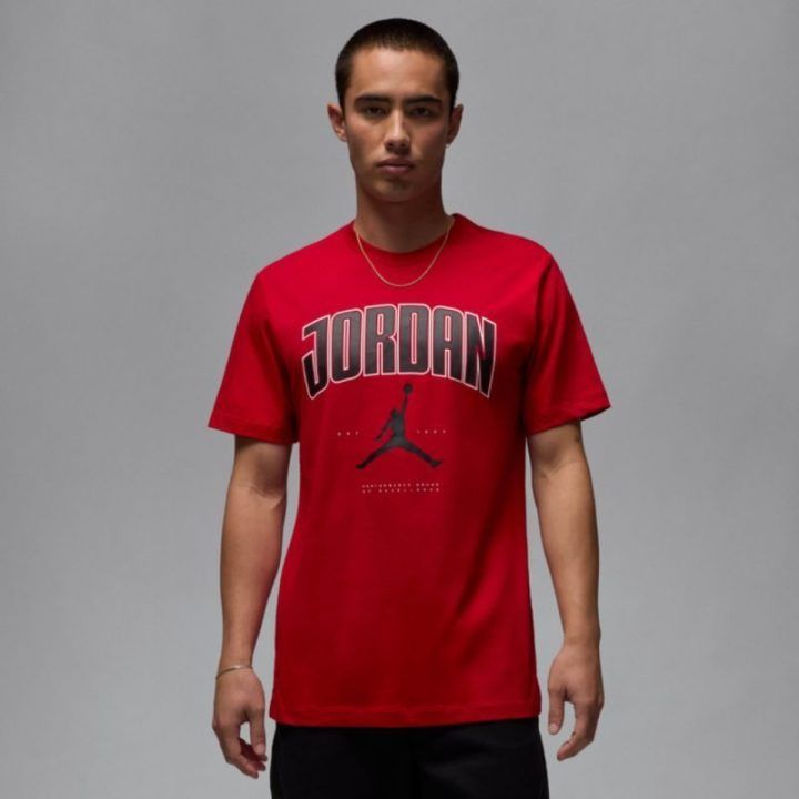 Vyriški medvilniniai marškinėliai Air Jordan City 88, raudoni