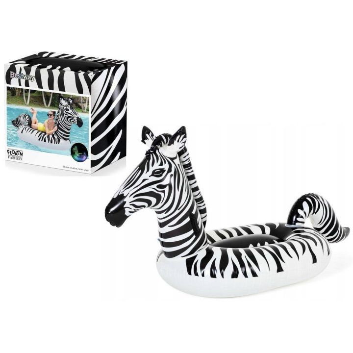 Pripučiamas čiužinys-zebras su LED šviesomis Bestway, 254 × 142 cm