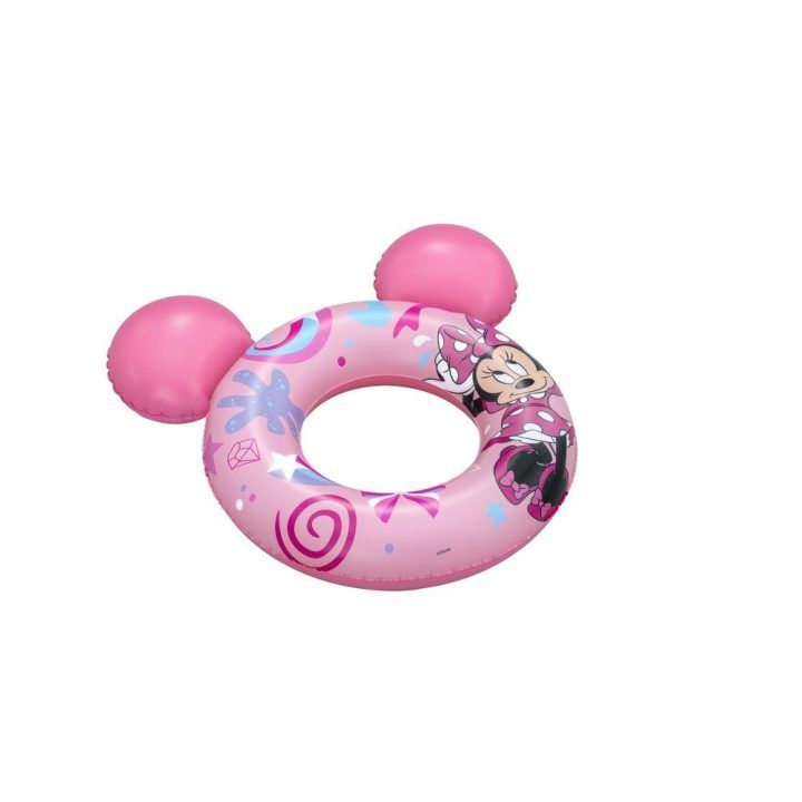 Pripučiamas plaukimo ratas su Minnie Mouse ausimis Bestway, 74 × 76 cm
