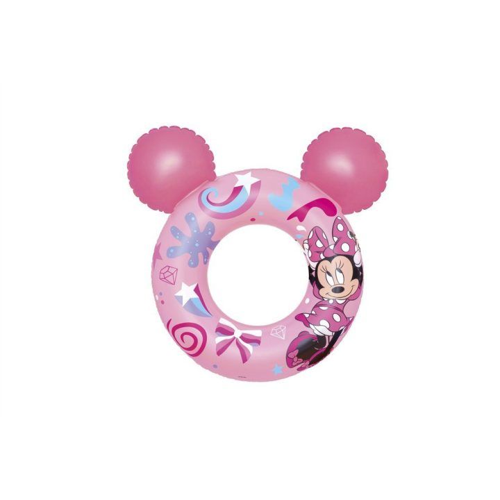 Pripučiamas plaukimo ratas su Minnie Mouse ausimis Bestway, 74 × 76 cm