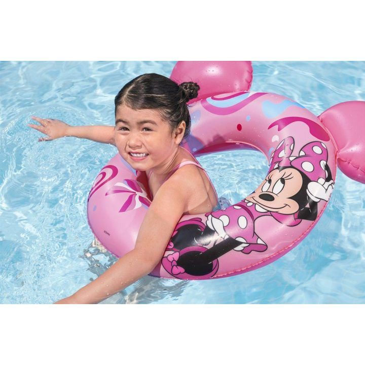 Pripučiamas plaukimo ratas su Minnie Mouse ausimis Bestway, 74 × 76 cm