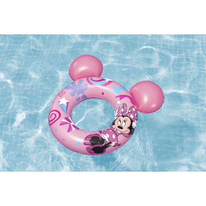 Pripučiamas plaukimo ratas su Minnie Mouse ausimis Bestway, 74 × 76 cm