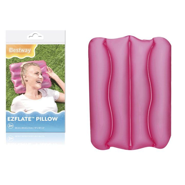 Pripučiama pagalvė Bestway, 38 × 25 × 5 cm, rožinė