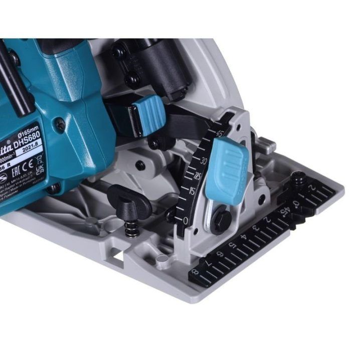 Diskinis pjūklas Makita DHS680Z, 165 mm, juodas, turkio spalvos