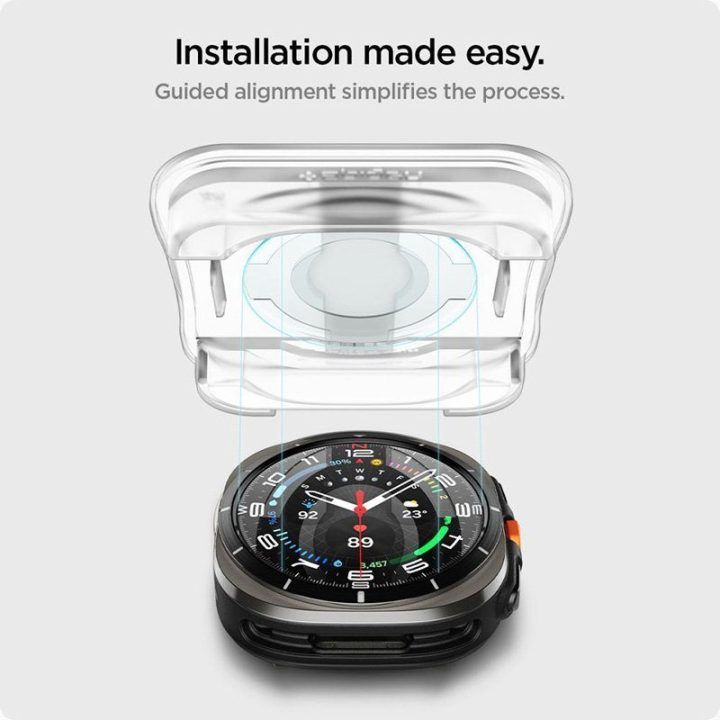 Apsauginis stiklas Samsung Galaxy Watch Ultra 47 mm Spigen Glas.TR EZ Fit, 2 vnt
