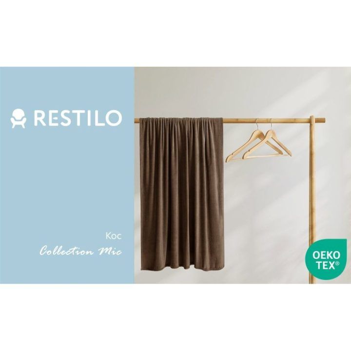 Mikropluošto pledas Restilo Mic 200 × 220 cm, rudas
