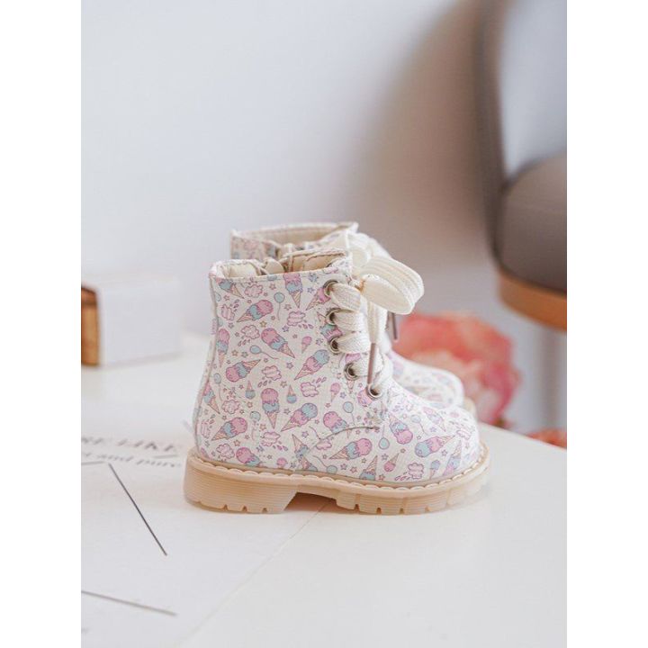 Vaikiški batai su užtrauktuku ir pamušalu Smėlio spalvos Dolida BSB27743