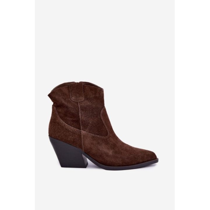 Moteriški kaubojiški aulinukai Step in style, 7,5 cm, rudi