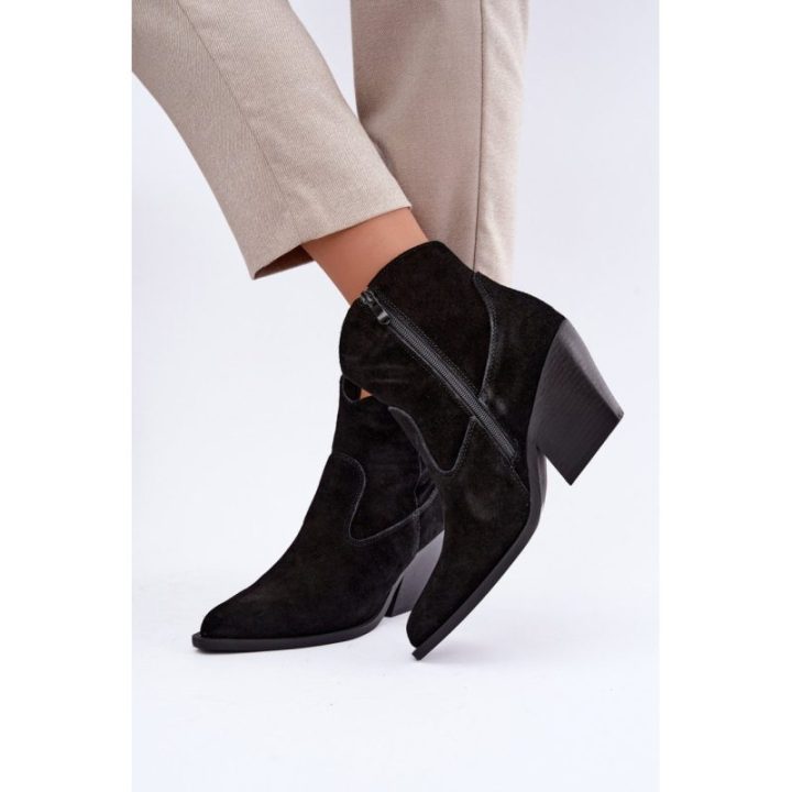 Moteriški aulinukai su 7,5 cm kulnu Step in style, juodi