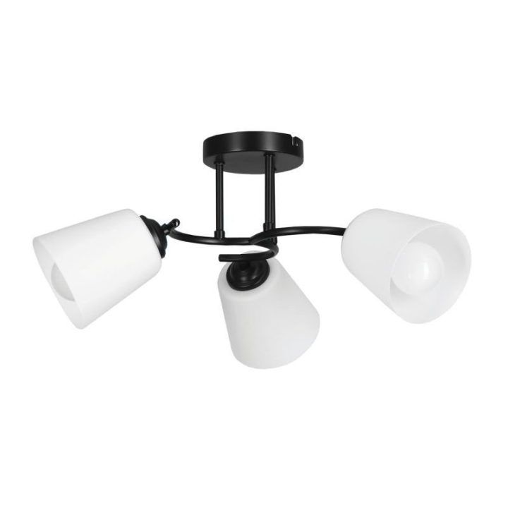 Pakabinamas šviestuvas E27 Activejet AJE-ALMA, 3 × 40 W, juodas