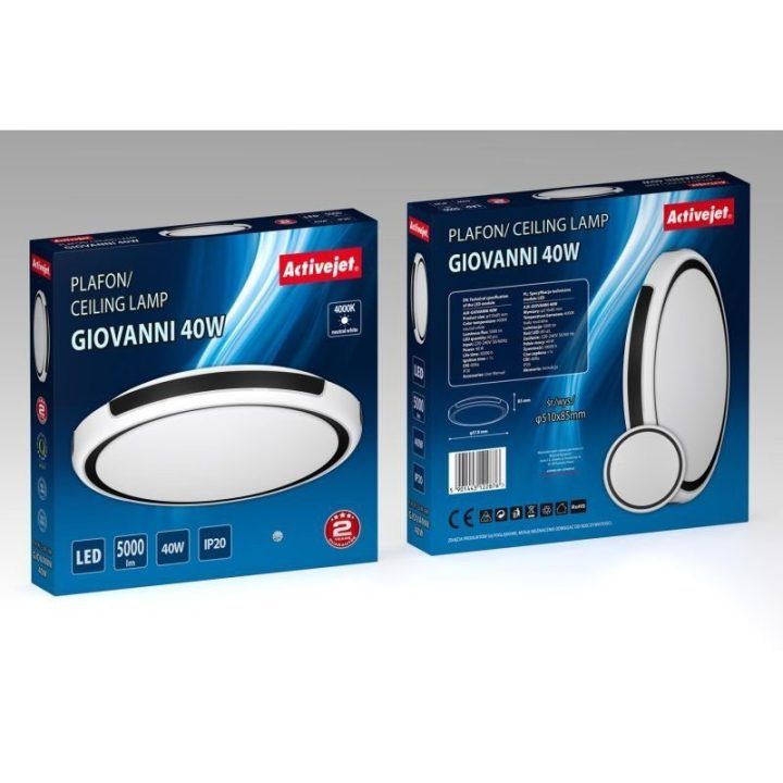 LED plafonas Activejet AJE-GIOVANNI, 40 W