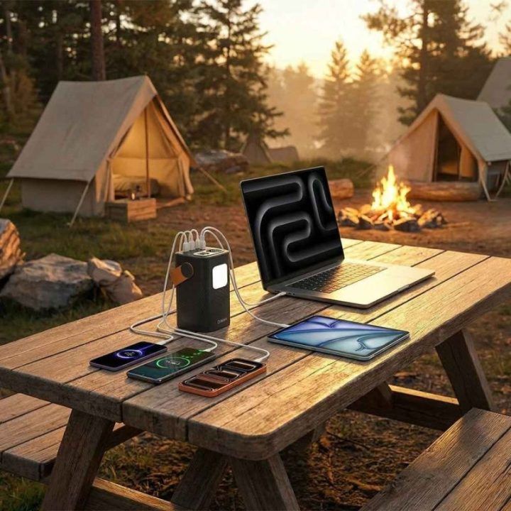 Išorinė baterija 60 000 mAh Hawk HW-PB60000, juoda