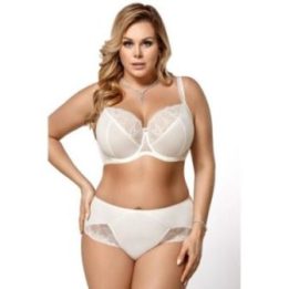 Moteriškos kelnaitės su nėrinių įsiuvais Gorsenia Lingerie, smėlio