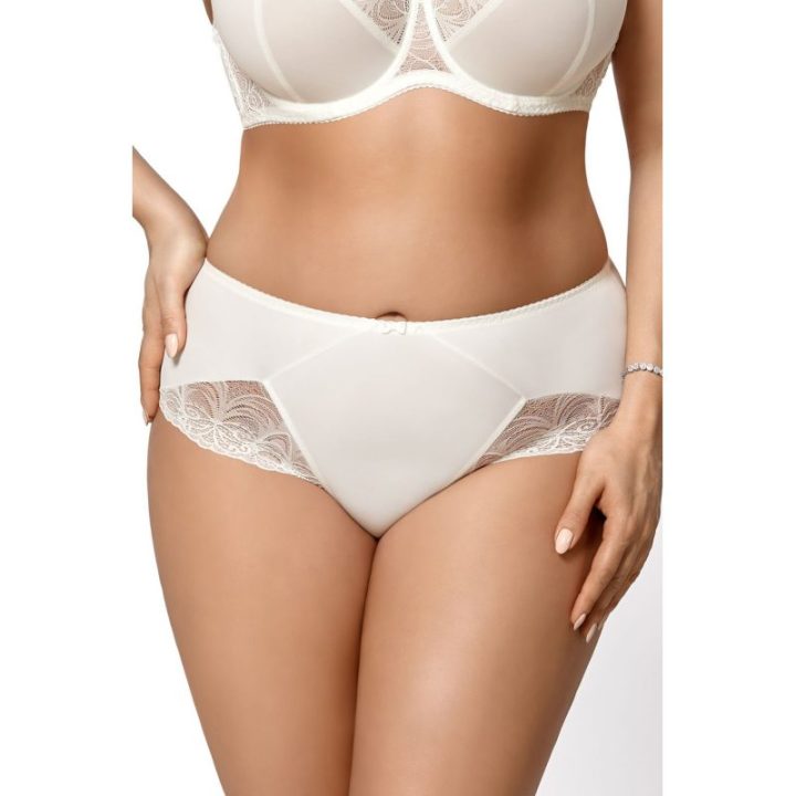 Moteriškos kelnaitės su nėrinių įsiuvais Gorsenia Lingerie, smėlio