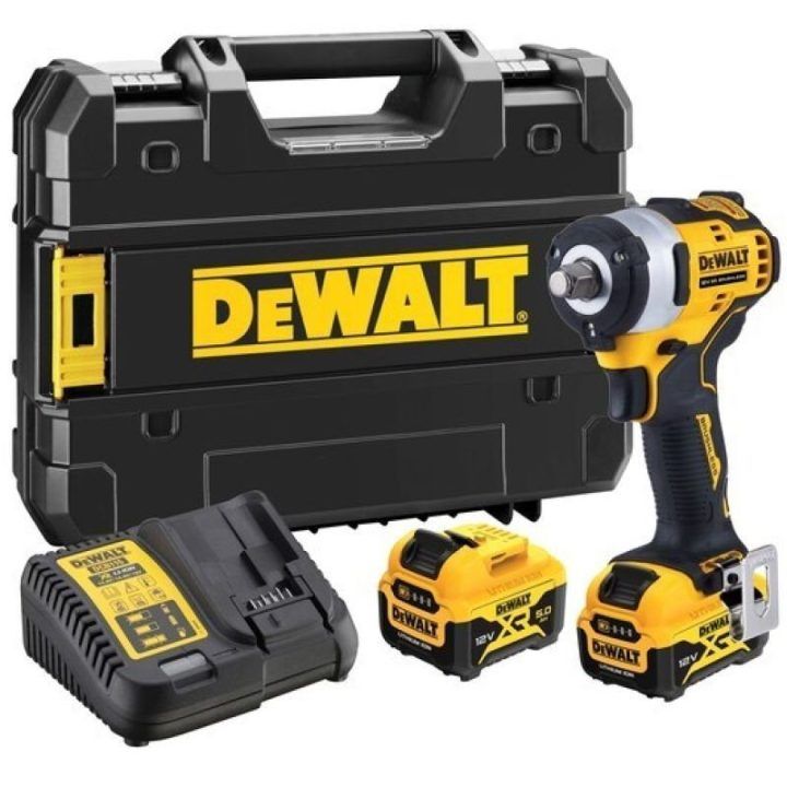 Akumuliatorinis smūginis veržliasukis DEWALT DCF901P2, juodas ir geltonas