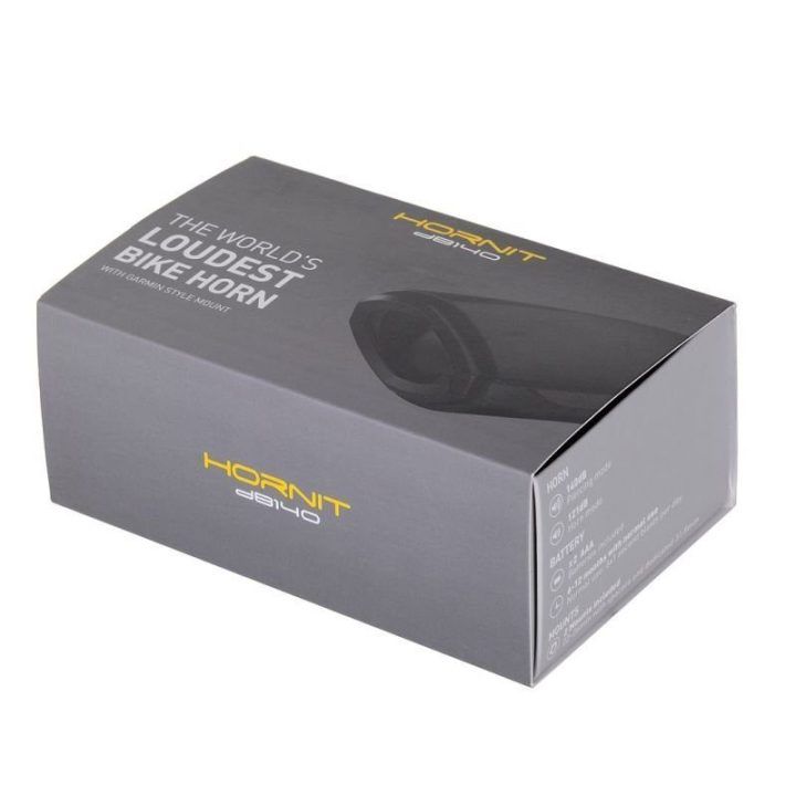 Dviračio garsinis signalas Hornit dB140 V3, juodas