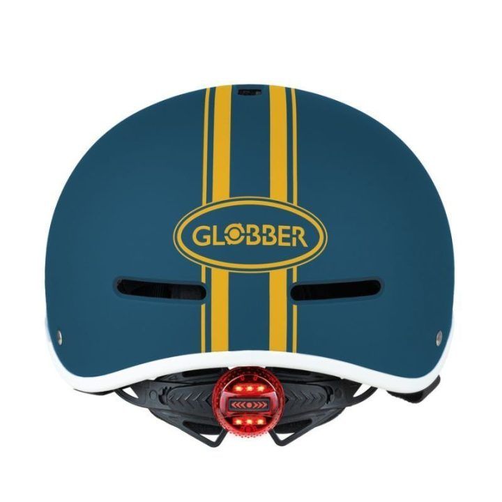 Vaikiškas dviračio šalmas Globber Ultimum, 51–55 cm, petrolio spalvos
