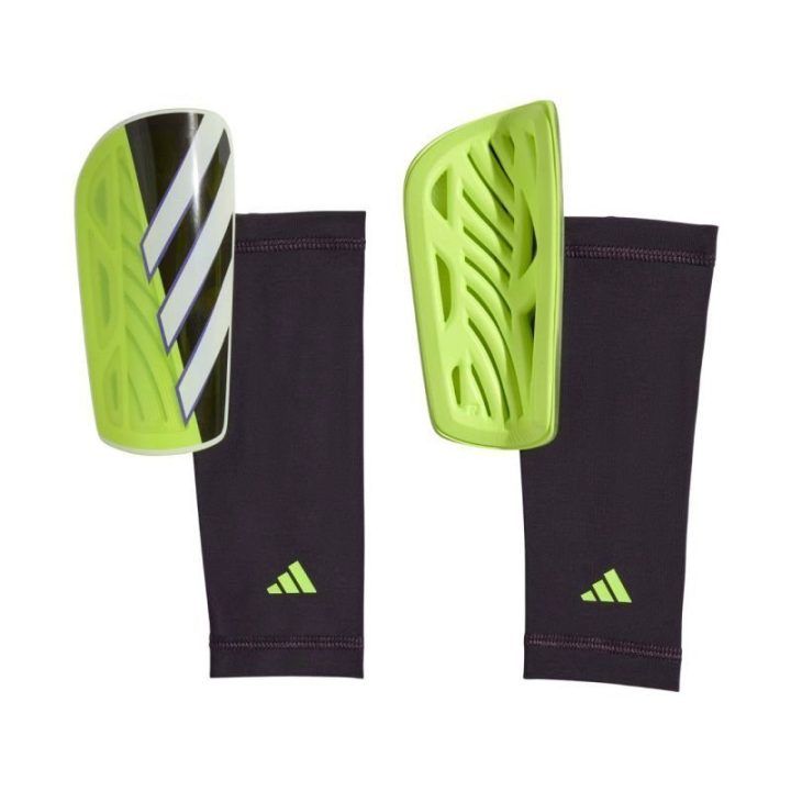 Futbolo blauzdų apsaugos adidas Tiro League, juodos ir žalios spalvos