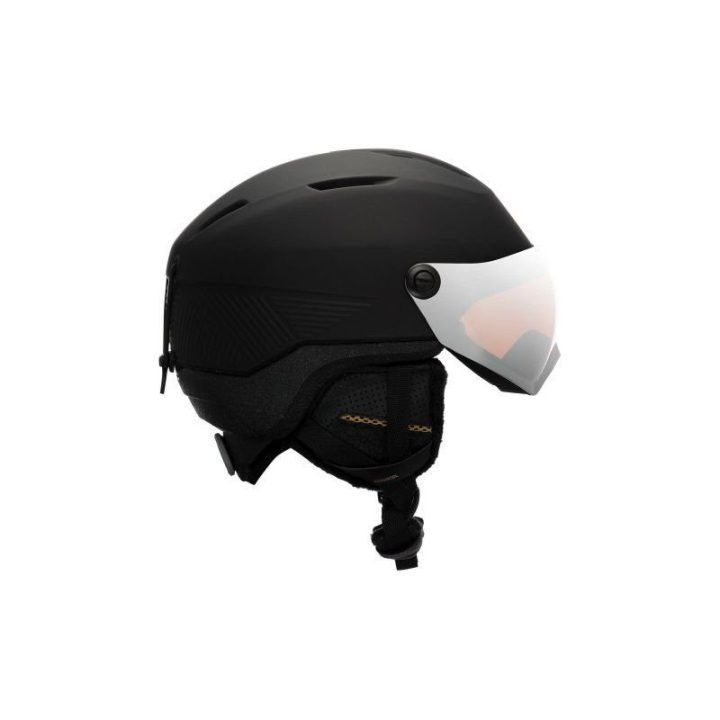 Moteriškas slidinėjimo šalmas Rossignol Fit Visor, juodas