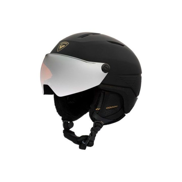 Moteriškas slidinėjimo šalmas Rossignol Fit Visor, juodas