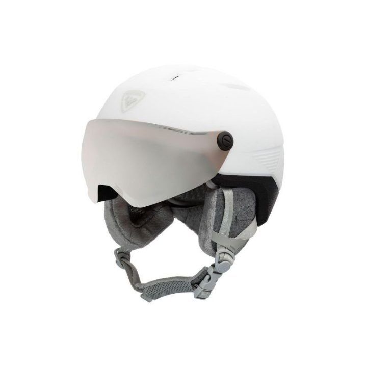 Moteriškas slidinėjimo šalmas Rossignol Fit Visor Impacts, baltas