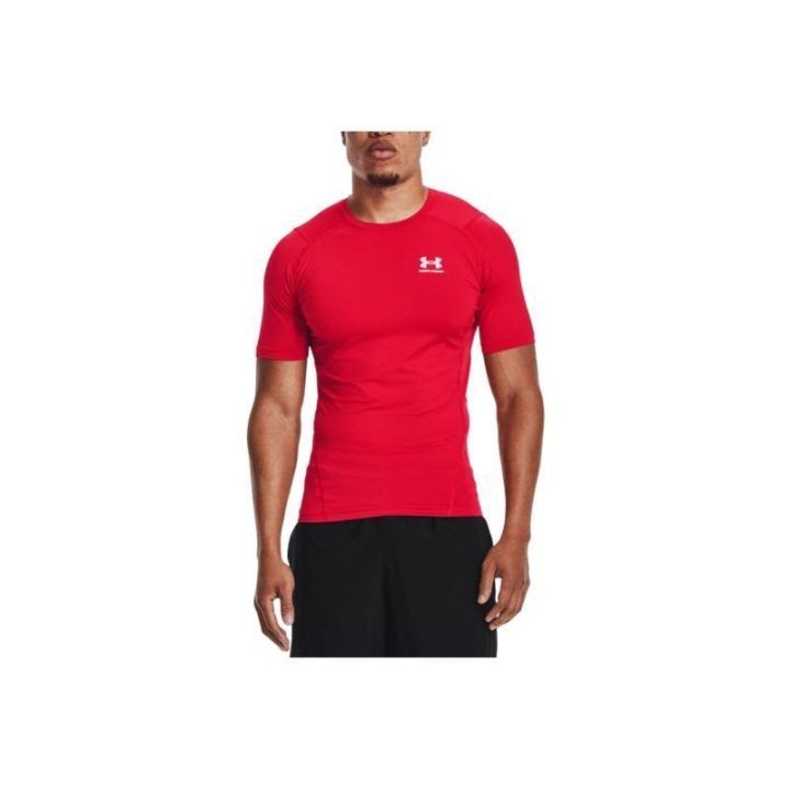 Vyriški prigludusio kirpimo marškinėliai Under Armour, raudoni