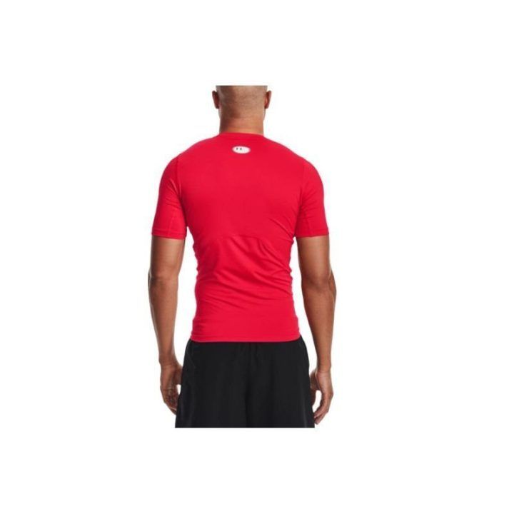 Vyriški prigludusio kirpimo marškinėliai Under Armour, raudoni