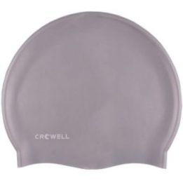 Silikoninė plaukimo kepuraitė Crowell Mono-Breeze, sidabro spalvos